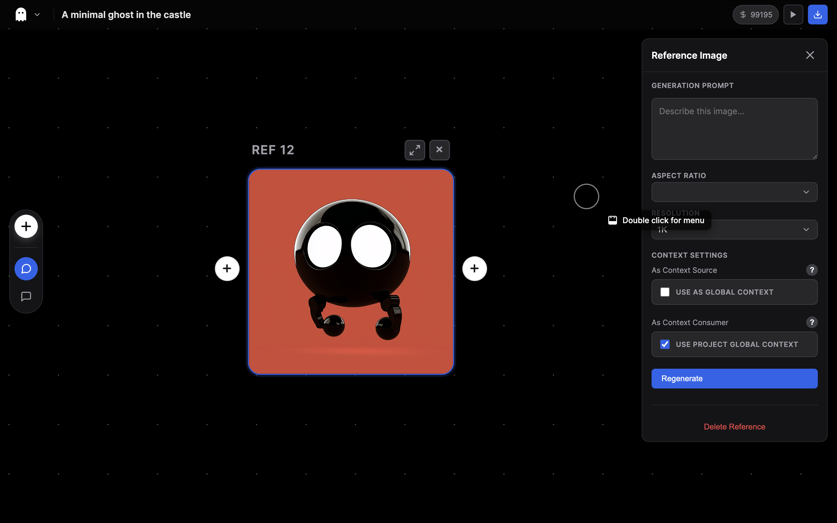 Screenshot del Reference Node