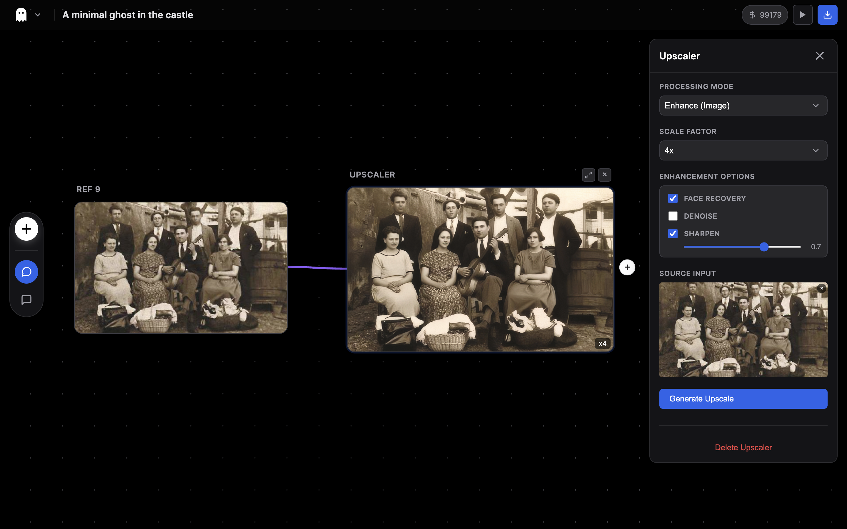 Upscaler Node Inspector